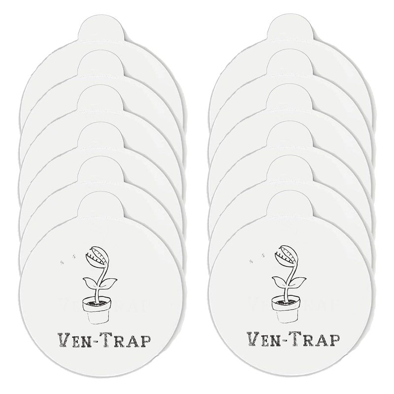 Ven-Trap Sticky Glue Board Refill for Indoor Fly Trap for Mosquito Lamp -12 Pcs- Fits Katchy, Douhue, Huntingood, Runadi and Other Models - Image 1